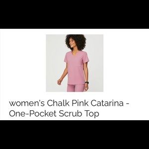 FIGS NWT Chalk Pink Scrub Set (sold out!)